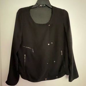 Zara basic light jacket, black.